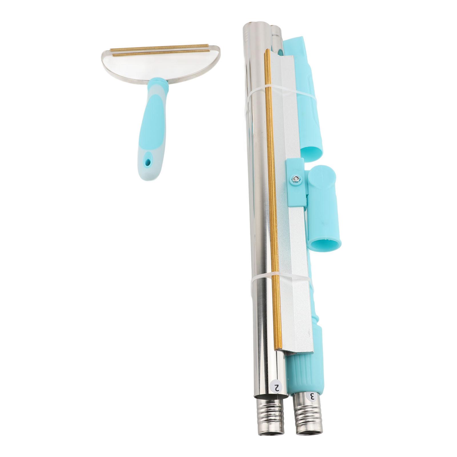 

Набор для удаления шерсти домашних животных Короткая длинная ручка Многофункциональная моющаяся ковровая грабля для удаления шерсти домашних животных синий