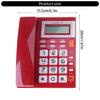 Corded Landline Phone Big Button Household Business Desktop Landline Telephone with LCD Display for Office Front Desk