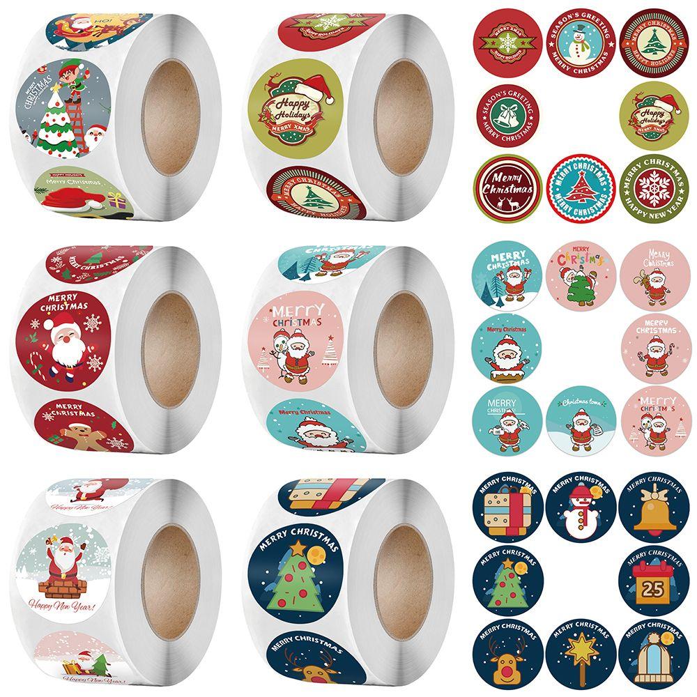 

Декор Подарочная Коробка Санта-Клаус Герметизирующие Наклейки Конфеты Мешок Этикетки Рождественские Наклейки С Рождеством