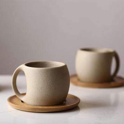 Keramik Kaffeetassen und Untertassen Einfache Wasser Frühstück Milch Hafer Getränk Becher Exquisite Nachmittag Tee Kaffeetasse Geburtstag