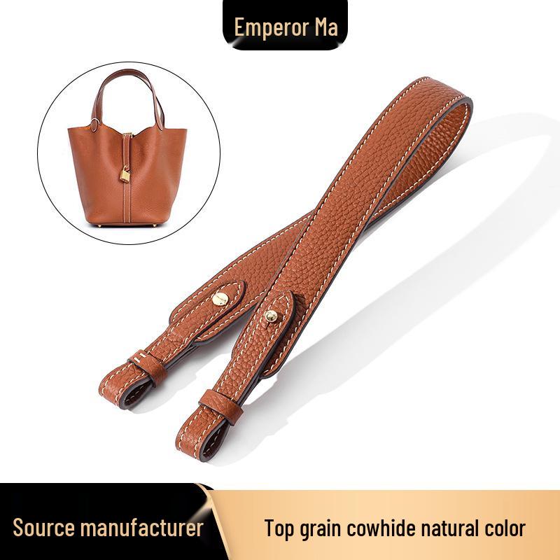 Ma Huang Shi A-35 Wide Leather Crossbody Shoulder Strap for Lindy Evelyn Basket Kelly Bags