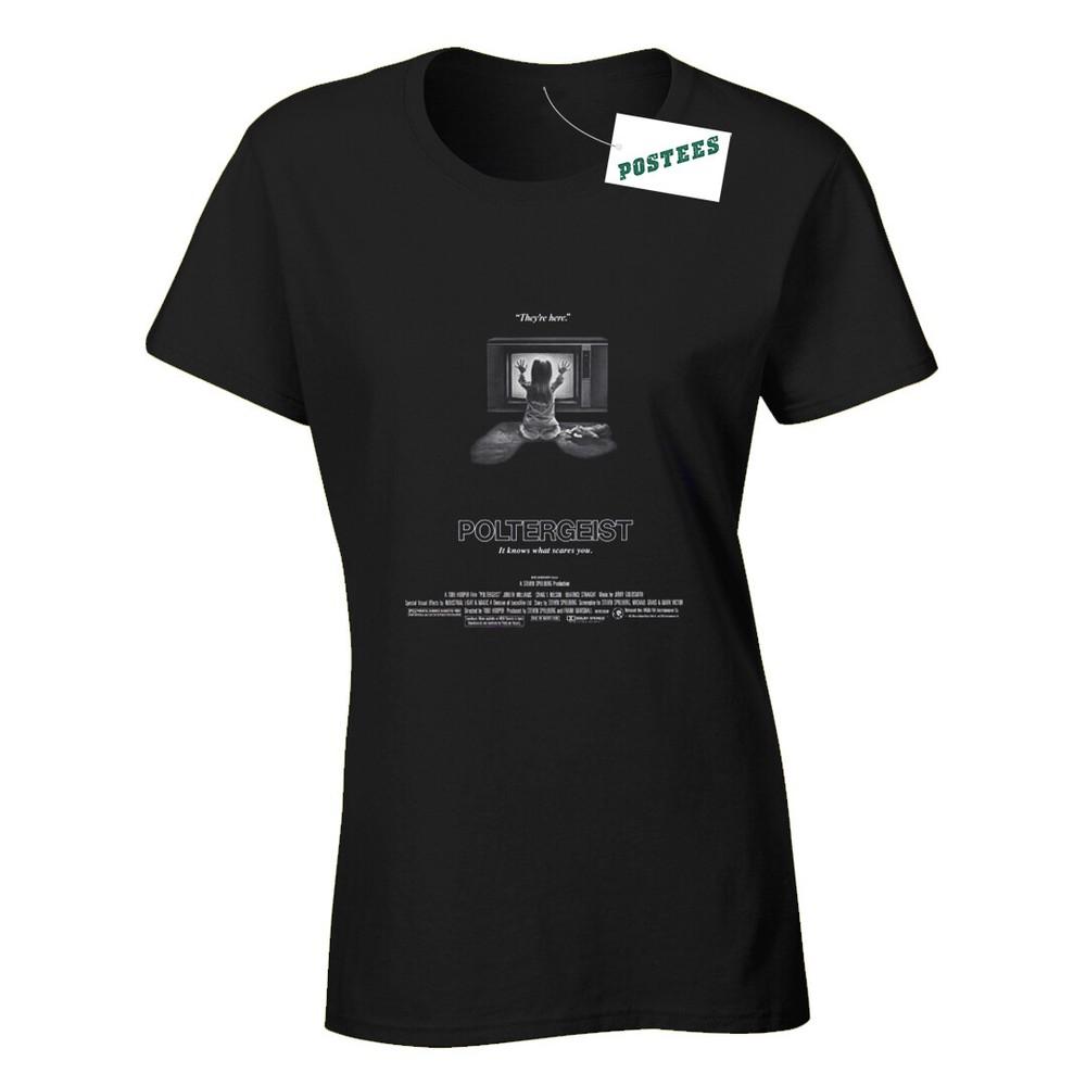 

Retro Movie Poster Style Inspired By Poltergeist Ladies Fitted DTG T-Shirt M