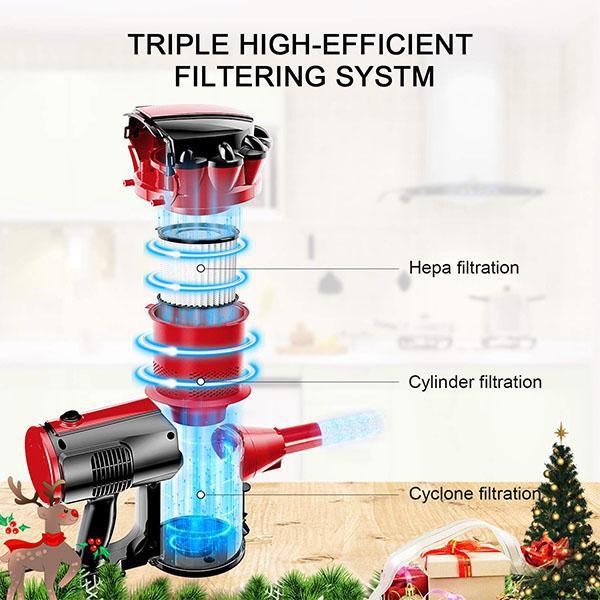 Strong Suction Stick Vacuum Cleaner, Lightweight Corded Vacuum for Hardfloor Pet Vacuums