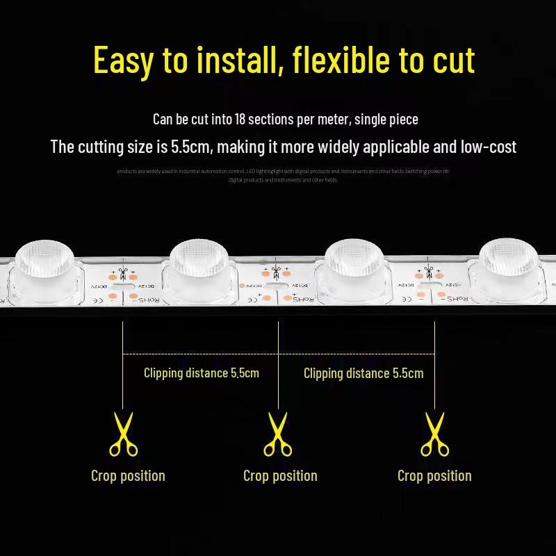 3030 Side-lit Waterproof Double-sided LED Strip, 12V Ultra-thin for Outdoor Advertising Light Box Backlighting