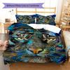 Animal Pattern Bedding Quilt Set Quilt Cover Pillowcase Home Decoration Gift (1 * Duvet Cover + 2 * Pillowcase, Without Core)
