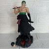 23cm Anime One Piece Carrying Knife Roronoa Zoro Interchangeable Heads PVC Collectible Statue Model Figure Ornament Gifts