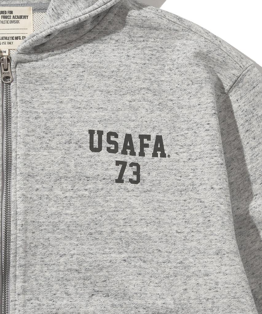 DISCUS ATHLETIC Usafa Heavyweight Zip-Up Hoodie Heather Grey
