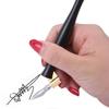 Portapenne obliquo per scrittura inglese, arte, disegno, calligrafia, supporto per pennino, penna per firma regolabile, accessori