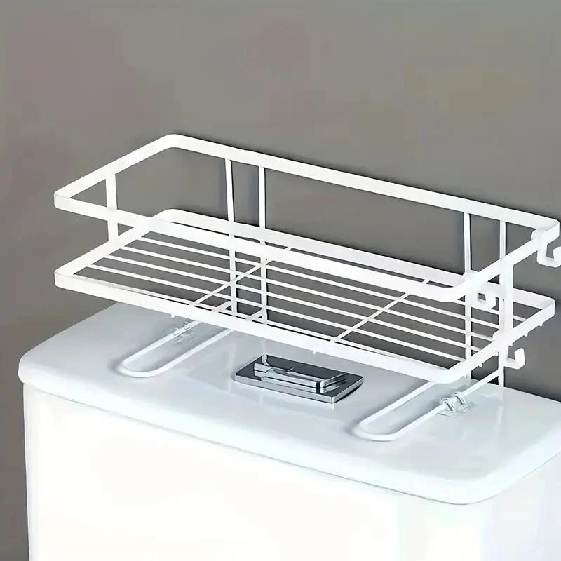 

Over The Toilet Storage Shelf - 3-Tier Bathroom Organizer Rack, Space-Saving Above Toilet Storage for Bathroom Accessories белый