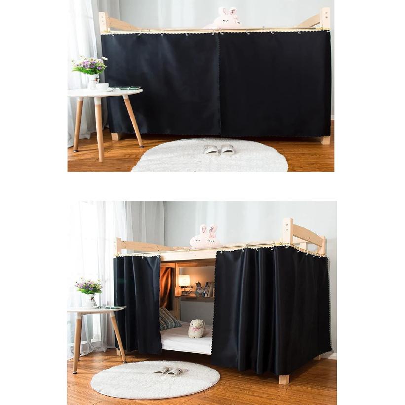 Dorm Home Solid Thicken Bunk Blackout Bed Curtains Cloth Bed Canopy Men Women Single Sleeper