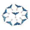 10x Enamel Tail Charms Pendants DIY Bracelet Necklace Crafts Silver Plated