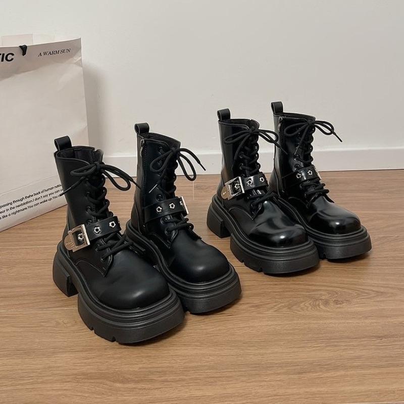 Platform Women's  Autumn New Versatile Retro Boots