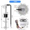 240-33 Ohm Fuel Level Gauge Fuel Level Sensor 52mm Fuel Level Meter With Red Backlight Oil Indicator Range 100-500mm Sensor
