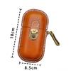 2026 New Plant Tanned Leather Glasses Case with Hook Portable Anti Drop Sunglasses Storage Holder Personalized Multi Color