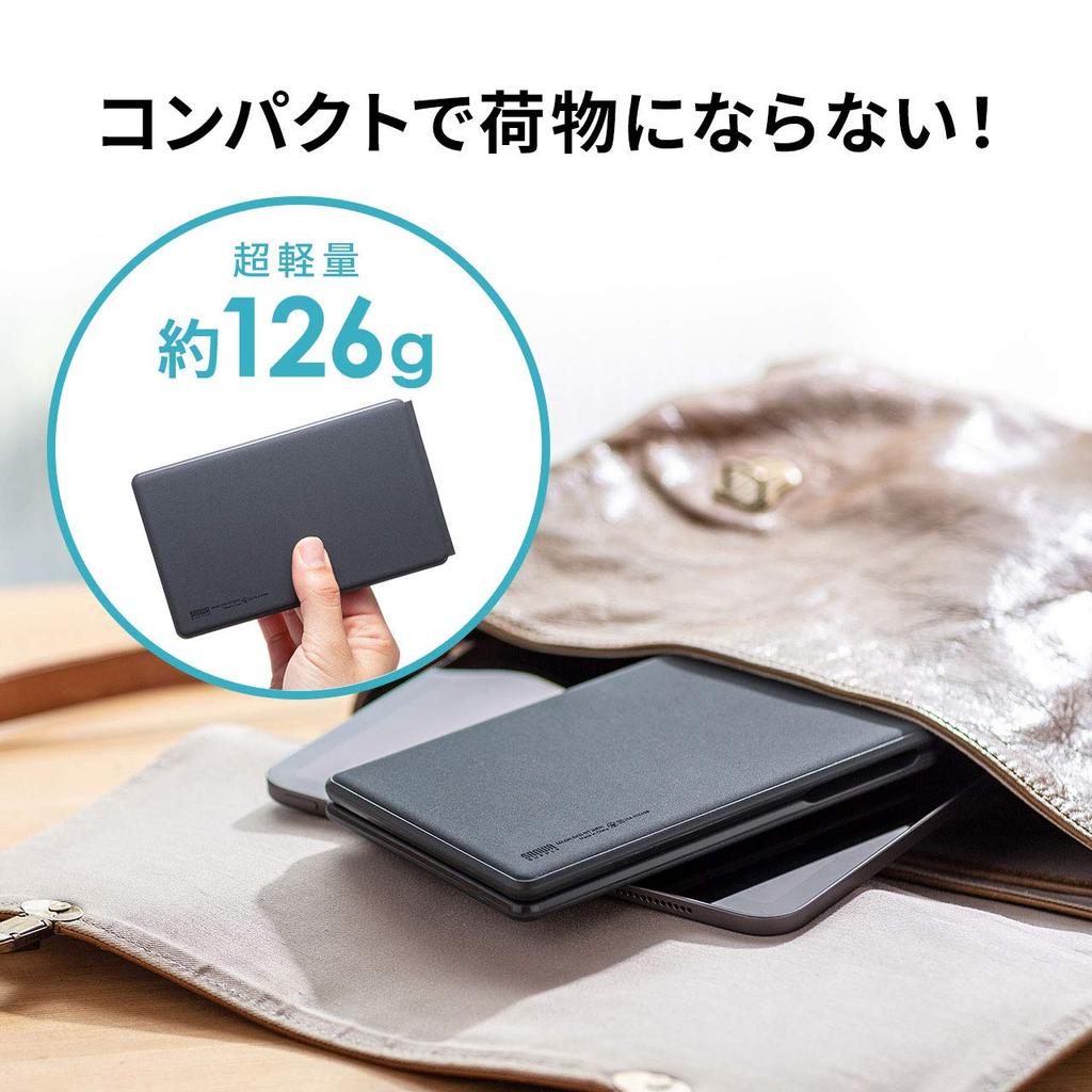 Sanwa Supply Foldable Bluetooth Keyboard, iOS Compatible, Spanner, English Layout, 67 Keys, SKB-BT30BK