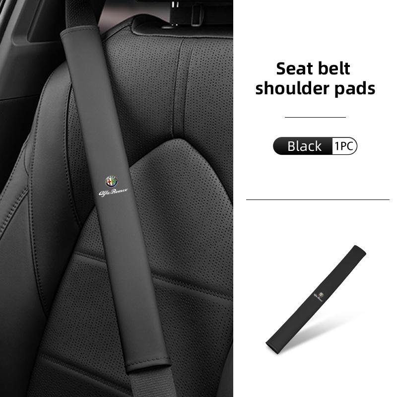 AGTVC1 2026 Hot Alfa Romeo Car Seat Seat Belt Shoulder Protector Pad Auto Accessories For Alfa Romeo Giulietta GT 159 147 156 Mito Brer