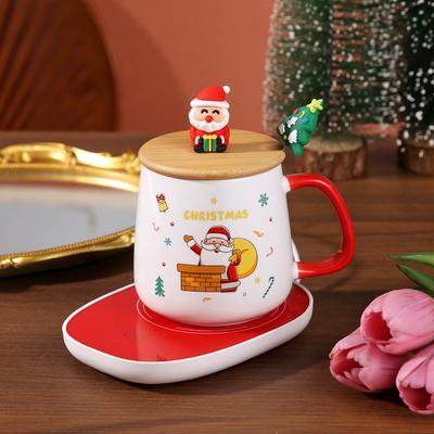 Kubki o dużej pojemności ze stałą temperaturą Świąteczne kubki ceramiczne Pudełka prezentowe Łyżeczki z pokrywką Kubki Kubki do wody Prezenty i pamiątki