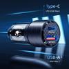 USAMS Car Charger C36 USB+USB-C 95WFast Charge Black/black CC176CC01 (US-CC176)
