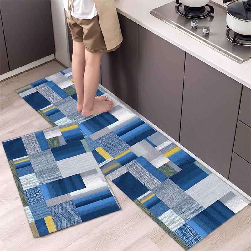

Модные простые ковры, свежий скандинавский стиль, кухонный коврик, ковер для дома, современный домашний декор 40*60CM+40*120CM