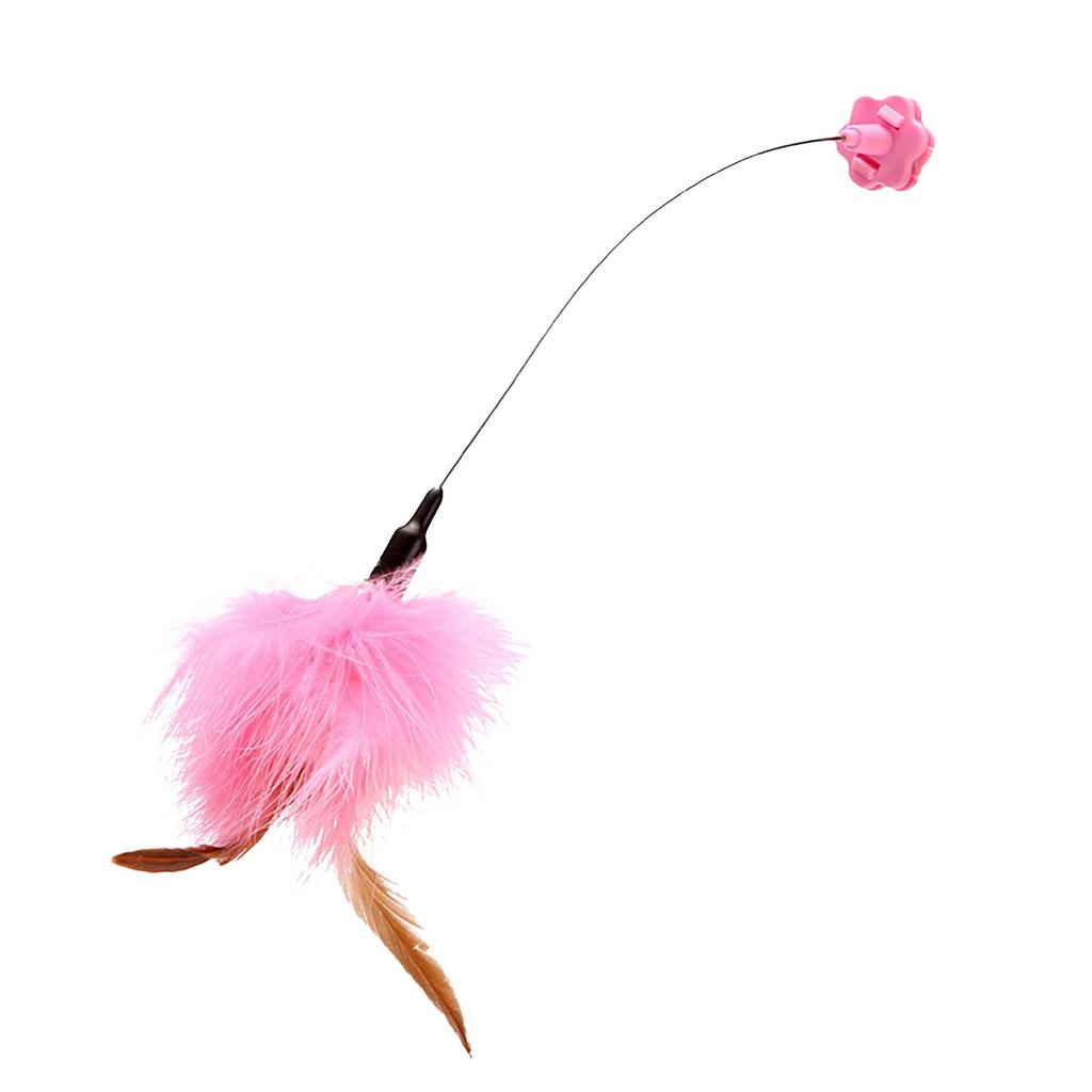 Relieves Boredom Since High Teasing Cat Stick Cat Toys Collar Collar Teasing Cat Artifacts Bite-resistant Feather Wire Teasing Cat Stick