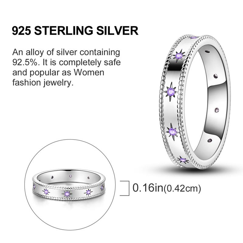 New 925 Silver Rings Zircon Sparkling CZ Rings Rings For Women Original Wedding Fine Jewelry Accessories Gifts