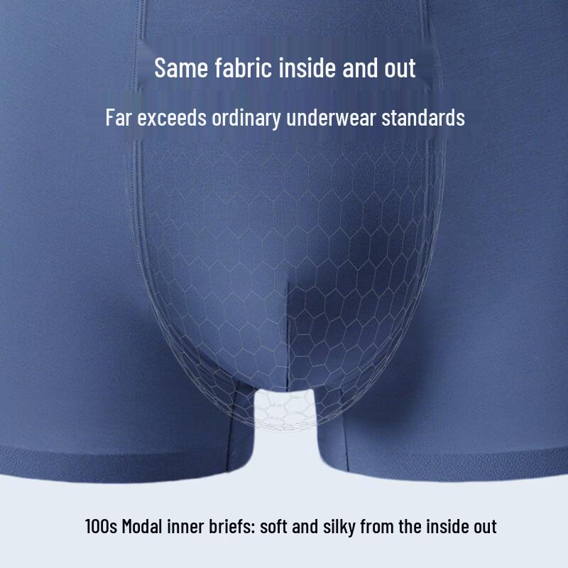 Mengyangwang Men's Seamless Modal Boxer Briefs