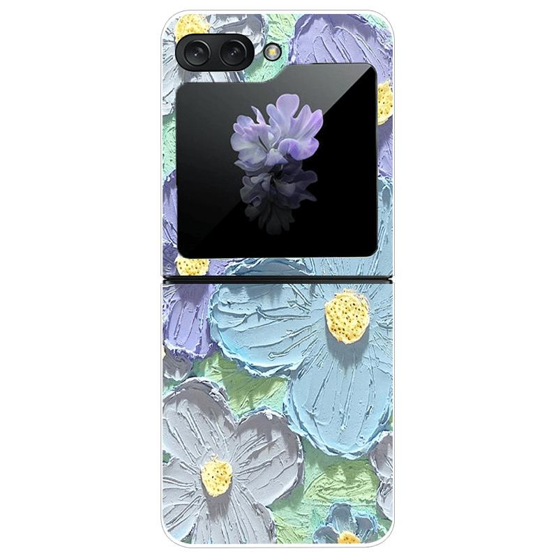 For Samsung Z Flip7 Cases Flip 7 Hard PC Transparent Phone Cover For Samsung Galaxy ZFlip 7 Cool Luxury Clear Shockproof Case