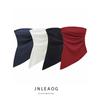 Jnleaog Autumn New Women's Clothing Fashion Style French Style Design Ruched Asymmetric Tops 0085837