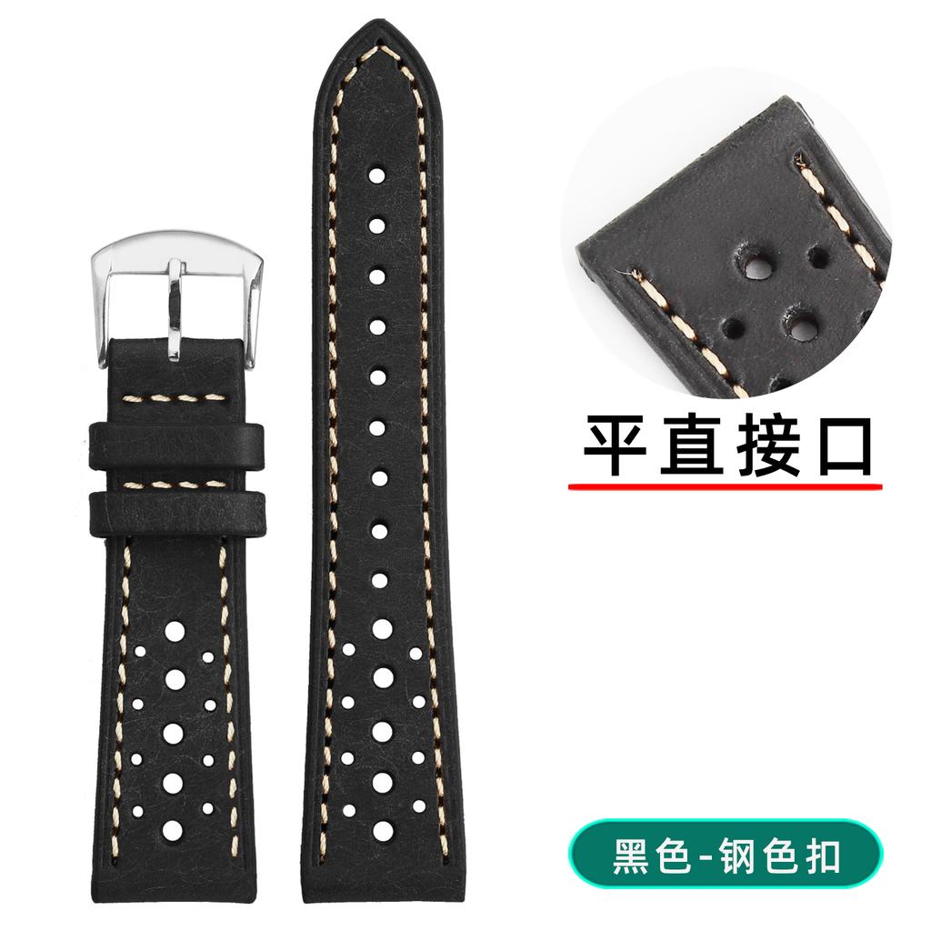 Handmade PUEBLO Italian Cowhide strap 18 19 20 21 22MM for Omega Longines Rolex Soft Retro breathable Genuine leather Watch band