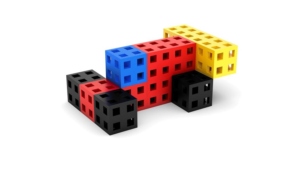 Cube building blocks 50 pcs.