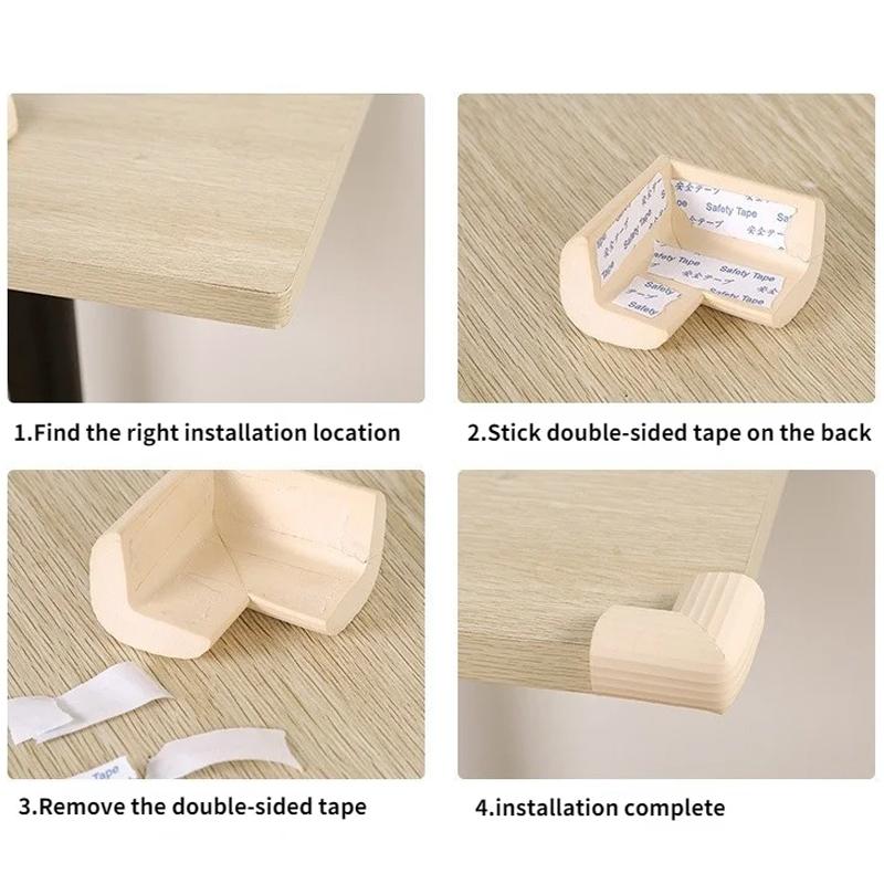 10Pcs Furniture Protector Baby Bed Corner Protector Baby Bumper Corner Angle for Children Anti Collision Child Safety Products