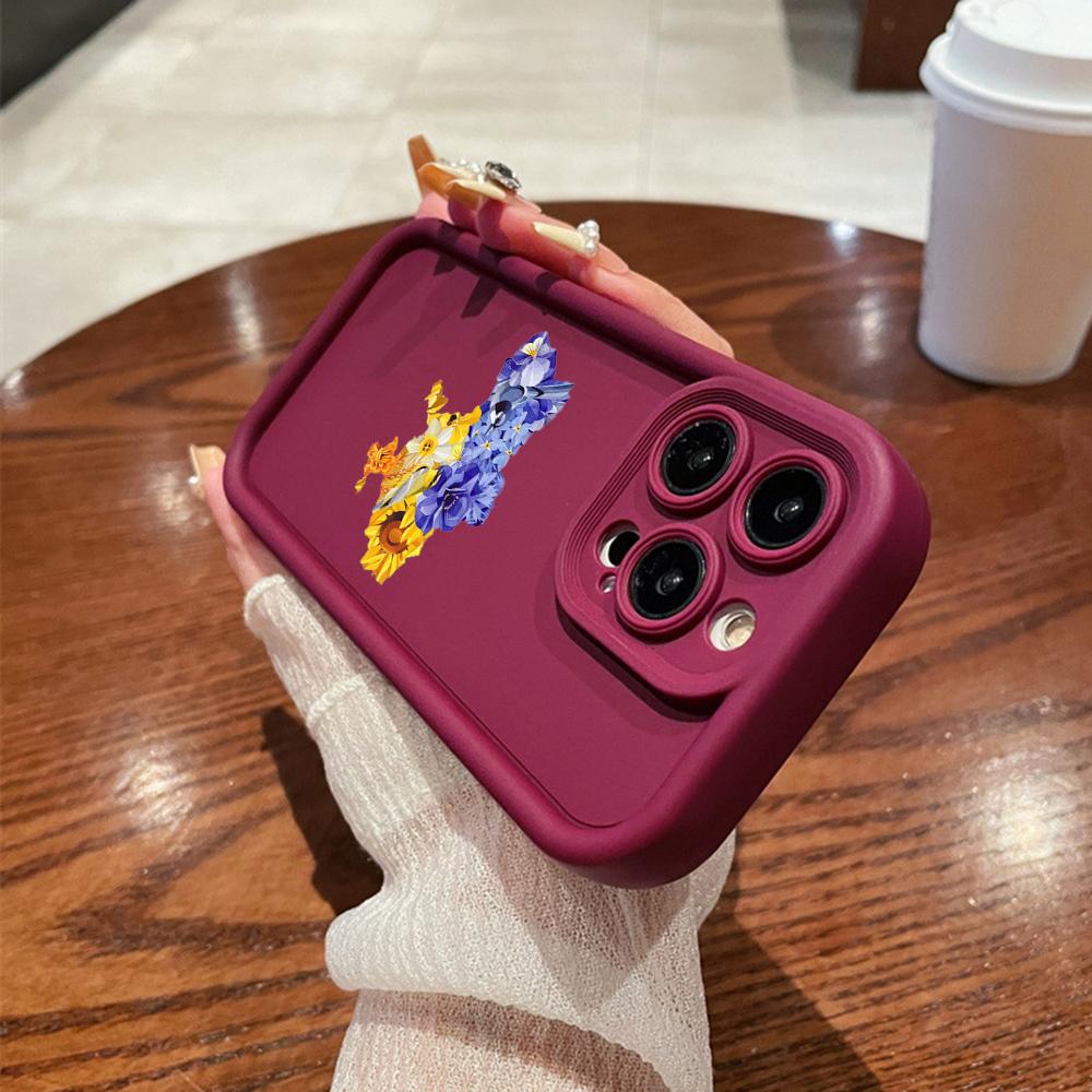 N99 Map Dove Design Soft Angel Eyes Phone Cases for iPhone 16 15 14 13 11 Pro Max 8 7 6s Plus 12 Mini XR XS Max SE Shockproof Cover