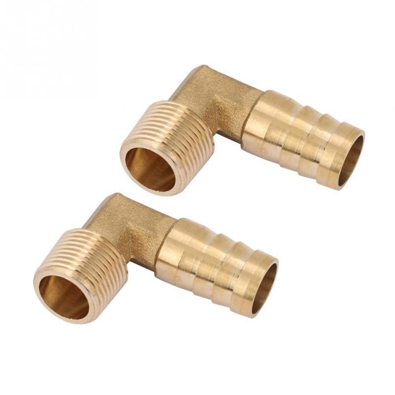 16mm Beennex 2pc//Set G3//8 Male Thread Brass Elbow Hose Barb Coupling Connector Joint Adapter Fitting
