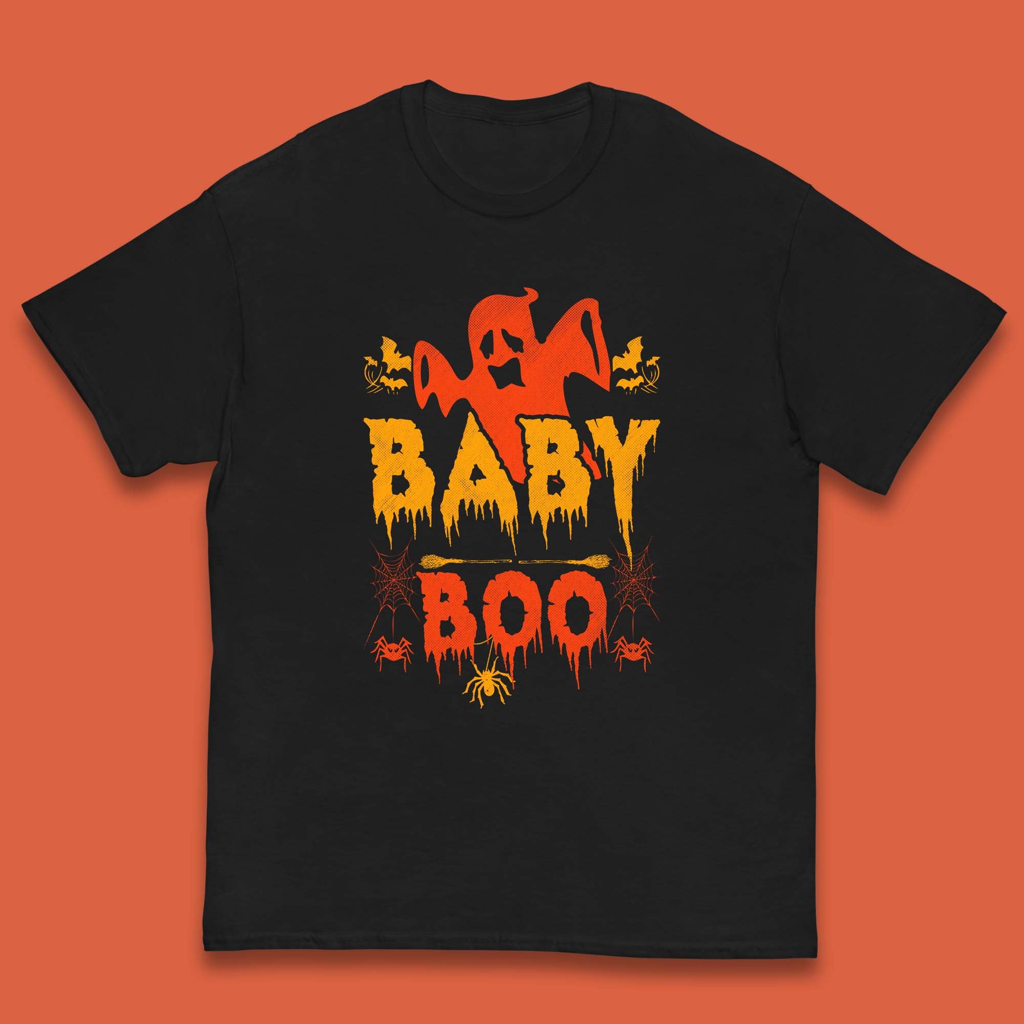 Baby Boo Happy Halloween Spooky Funny Baby Boo Ghost Kids T Shirt 160