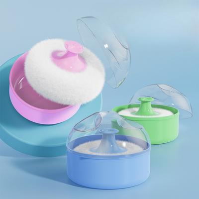 Talcum Powder Puff Box for Infants, Newborns Children Portable Special Packaging Prickly Heat Powder Box Empty Box