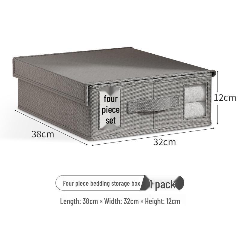

4-Piece Bedroom Set: Duvet Cover, Foldable Storage Boxes, Wardrobe Organizer