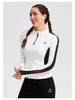 Women's Quick-Dry Long Sleeve Half-Zip Color Block Running Top
