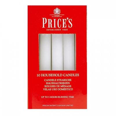 Haushaltskerzen Weiß 10er-Pack