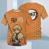 Magliette da Ragazzo per Bambini Anime Demon Slayer Maglietta Cartone Animato Abbigliamento per Bambini Felpa a Maniche Corte Moda Top Abiti Unisex per Bambini