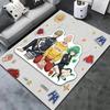 Onepunch Man Teppich für Wohnzimmer Schlafzimmer Zuhause Sofadekoration Kinder Spiel rutschfeste Bodenmatte