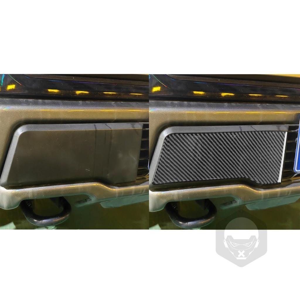 2Pcs Real Carbon Fiber Front Bumper Corner Cover Trim  For Ford F150 2015-20