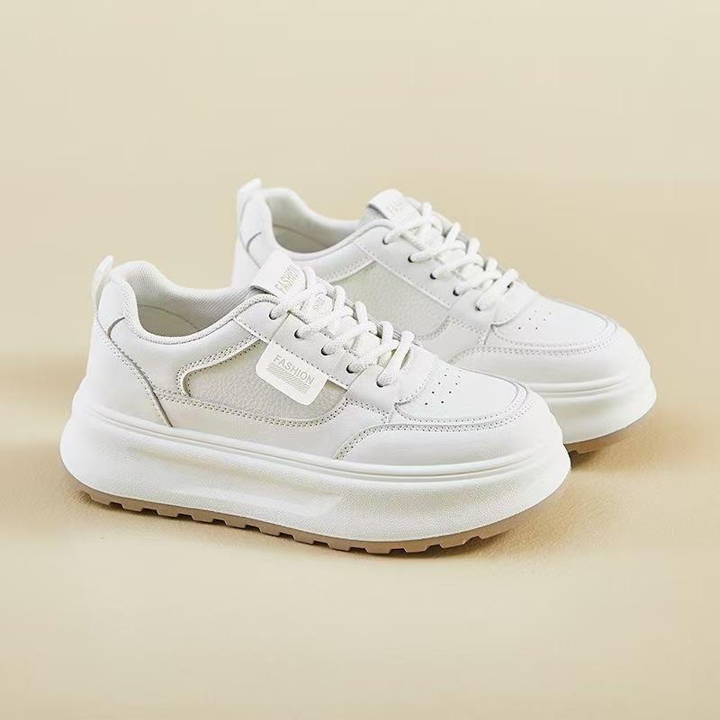 

Platform white shoes women s 2025 new popular spring ins versatile casual shoes children s Korean version of sports board shoes tide 40