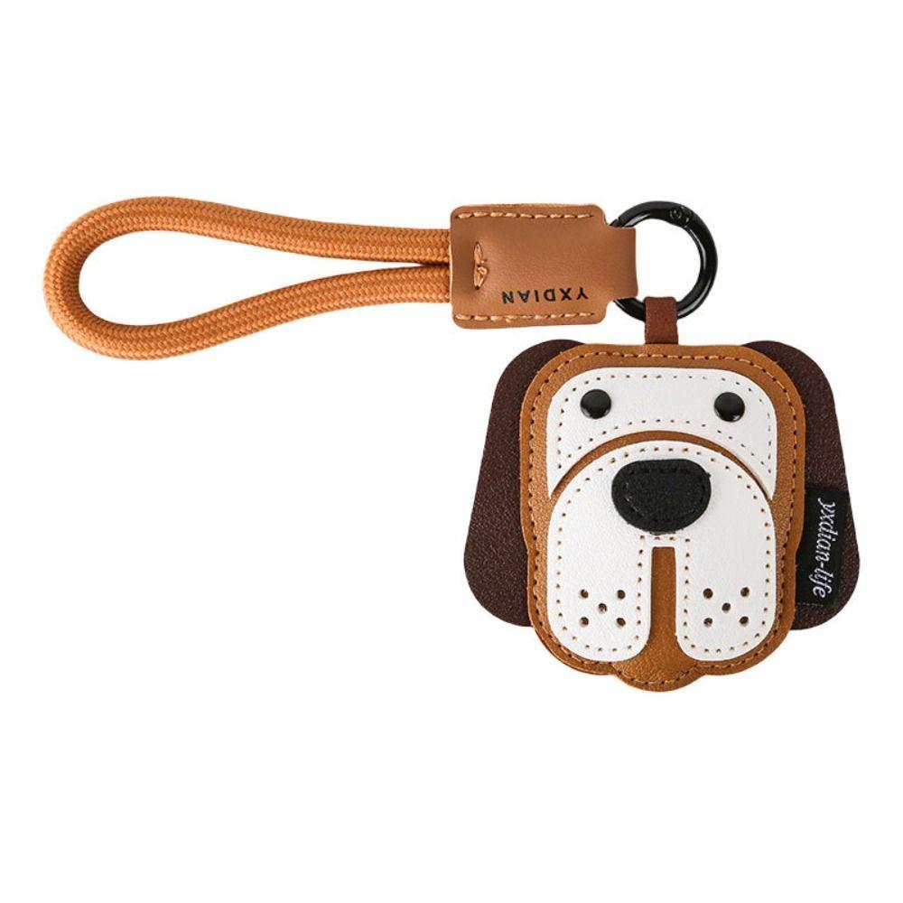 Hanger Pu Leather Puppy Keychain Cat Bag Pendant Lovely Leather Dog Pendant  Bag Ornament