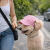 Casual Style Breathable Pet Sun Hat Ear Holes Sun Protection Dog Visor Hat Adjustable Pet Baseball Cap Pet Costume