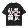 Goku X Vegeta Super Saiyan Washed T Shirts Streetwear Hip Hop Vintage TShirt Dragon Ball Z Tees Men 100 Cotton Oversize Summer