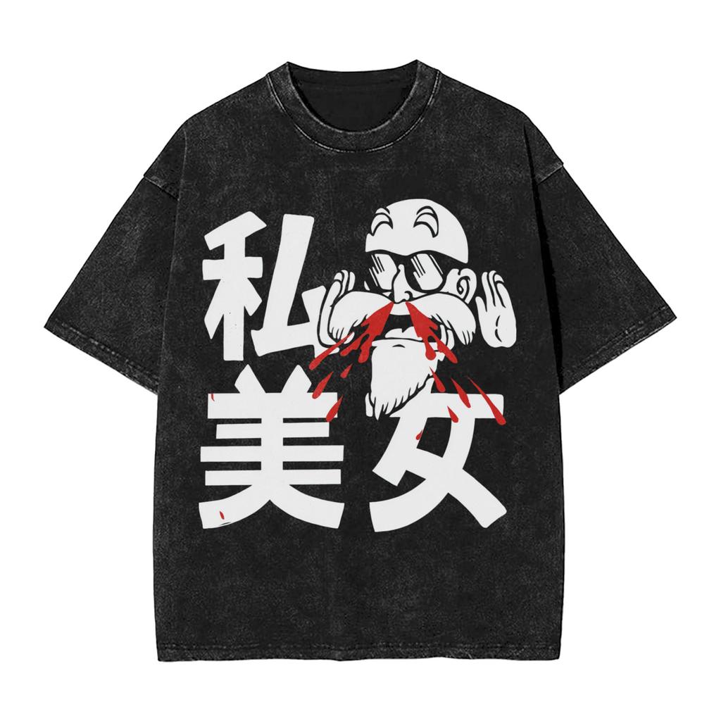 Goku X Vegeta Super Saiyan Washed T Shirts Streetwear Hip Hop Vintage TShirt Dragon Ball Z Tees Men 100 Cotton Oversize Summer