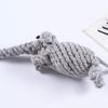 Hot pet dog sound toy creative woven elephant bite resistant sound molar plush dog toy