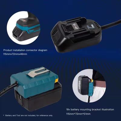 Portable Battery Extension Cord Tool 18v Battery Weight Reducer For 18v For 18V