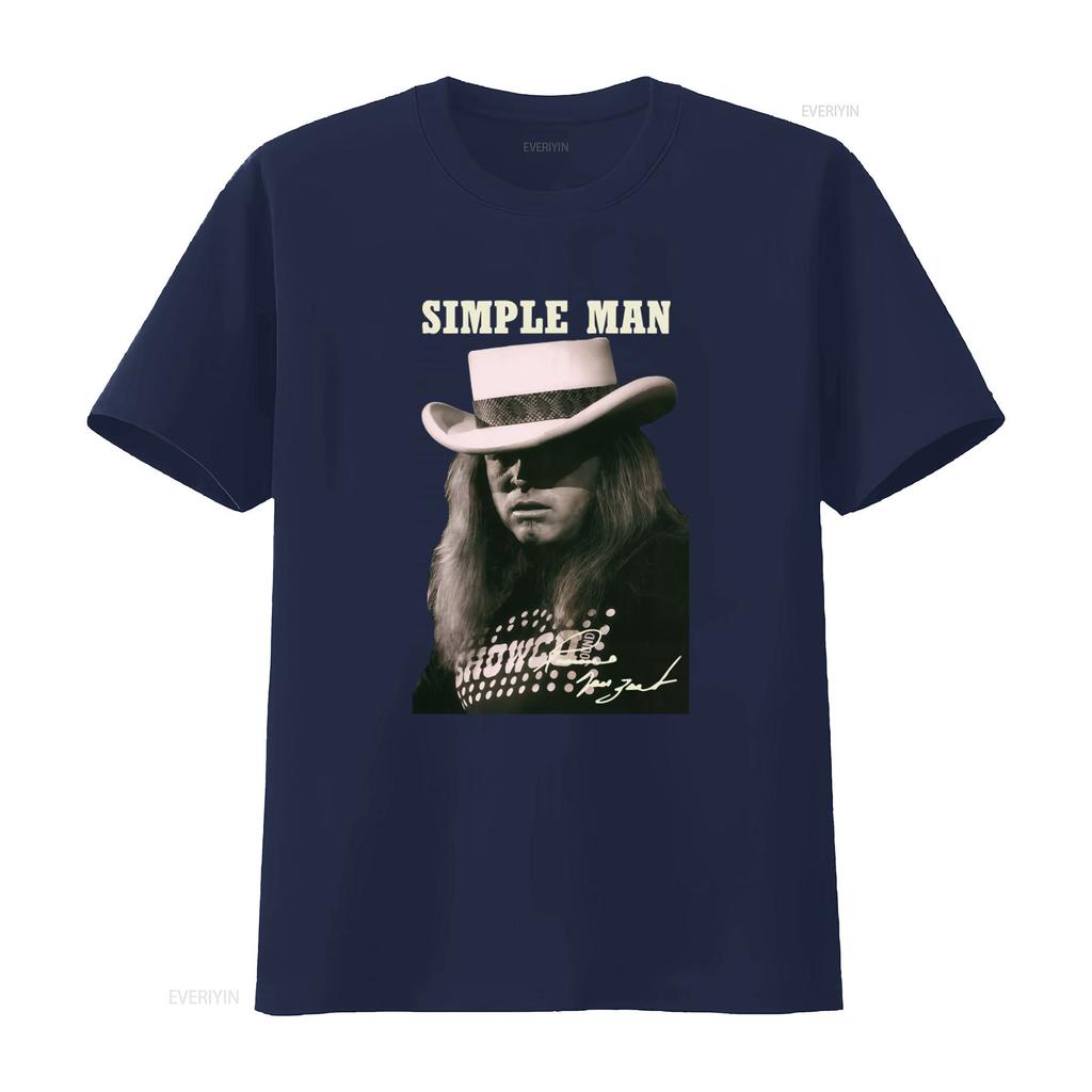 Ronnie Van Zant Simple Man T Shirt All Sizes S 2345Xl For Rock Fans Vintage Washed Streetwear Stylish Homme Breathable Unisex