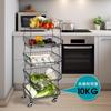 ONEDONE Kitchen Wagon with Wagon with Kitchen Large Load Capacity of 10kg Per Multifunctional Laundry Storage for Laundry Easy To Made of Black